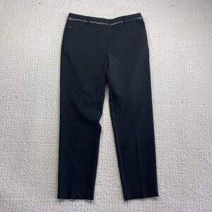 Zac and Rachel Pants Womens Size 6 Straight Flat Front Dress Black Business
